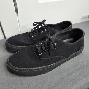 Saint Laurent - Men's Venice Black Canvas Low Top Sneakers - NWOT Size EU45